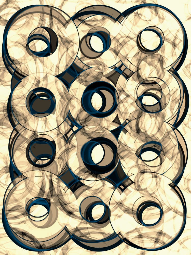 Abstract Layered Circles by Petr Strnad — canvas wall art