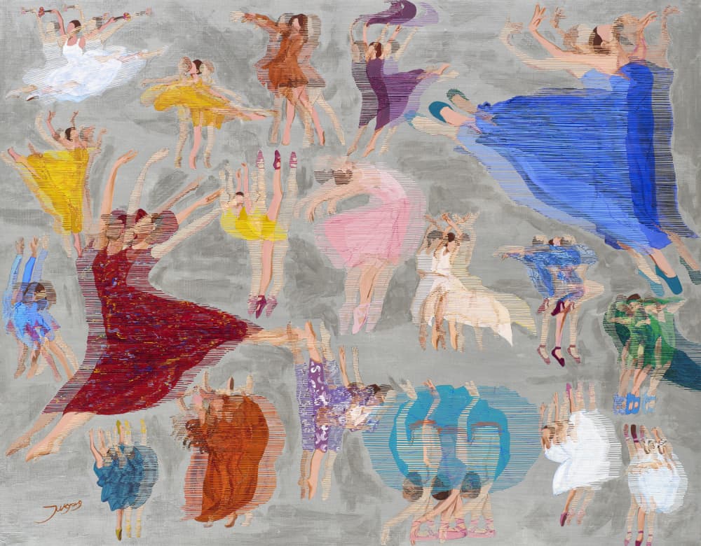 Graceful Dance Movement by Jukyong Park — canvas wall art