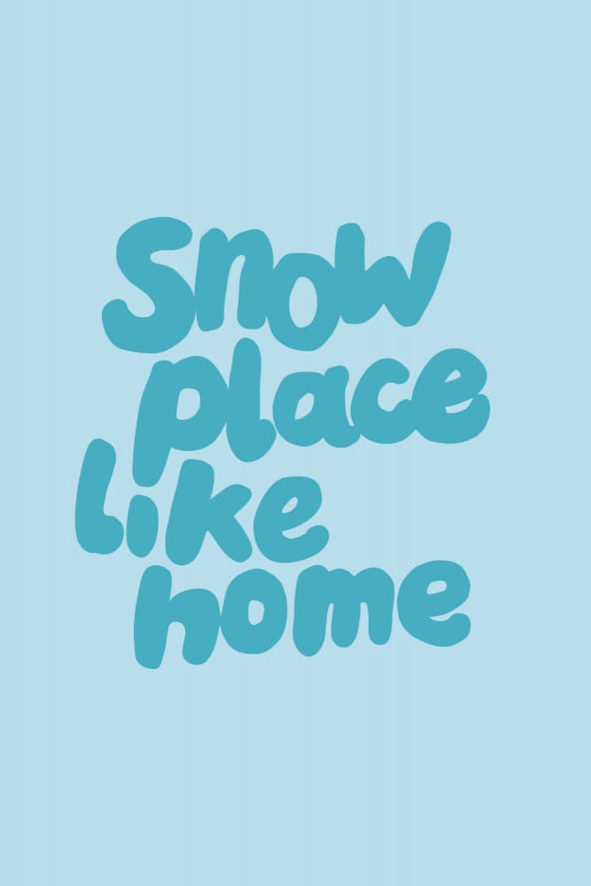 Snow Place Like Home by Studio Memb — canvas wall art