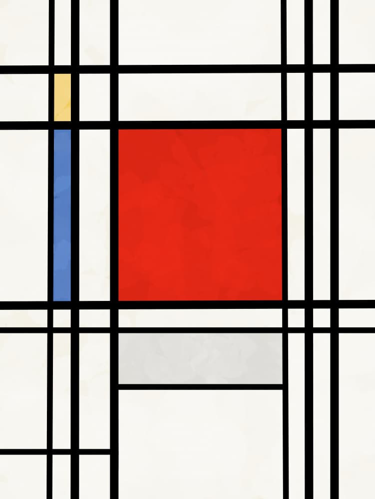 Geometric Primary Shapes by Sannel Larson — canvas wall art