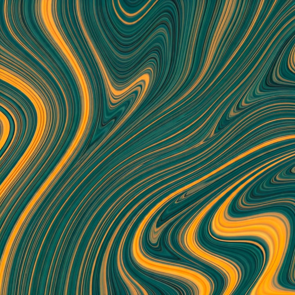 Golden Teal Swirls by Kintsugi99 — canvas wall art