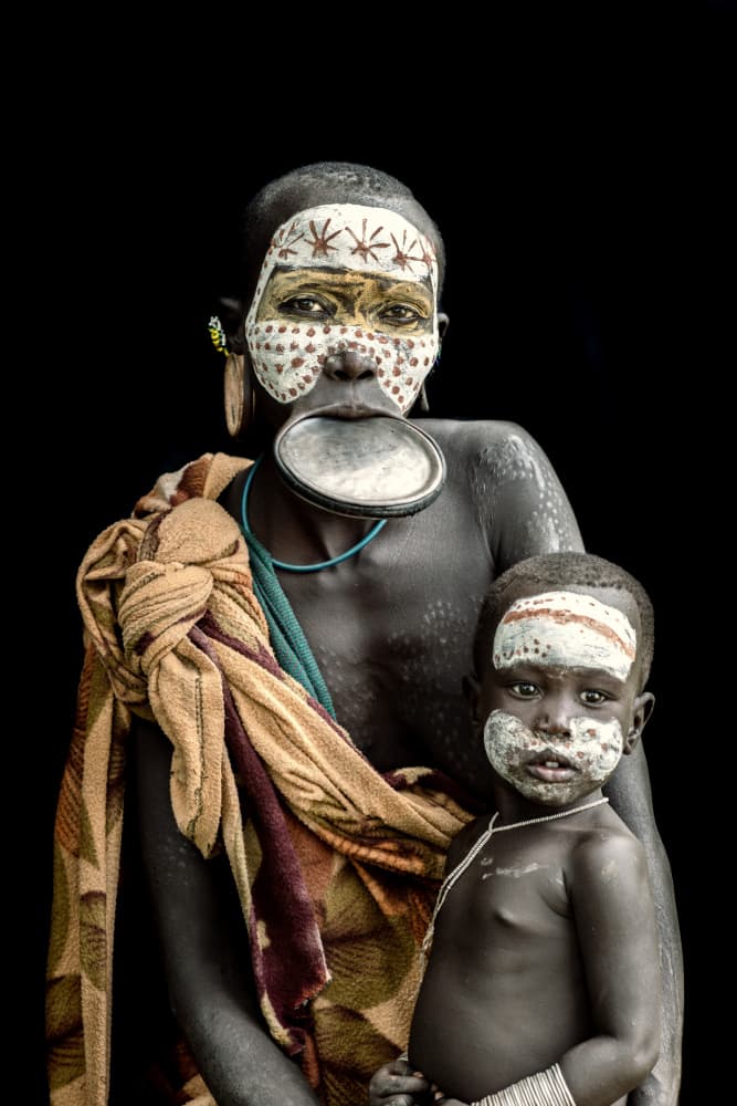 Tribal Mother Child by Trevor Cole — canvas wall art