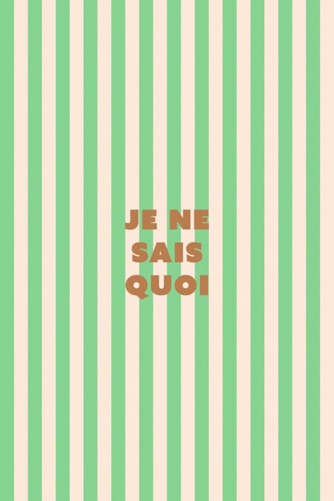 Je Ne Sais Quoi Striped Aesthetic by Maren Gross — canvas wall art