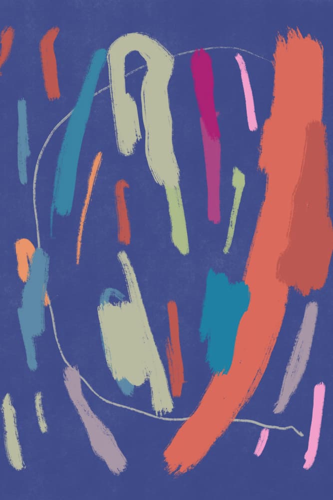 Vibrant Abstract Movement by Little Dean — canvas wall art