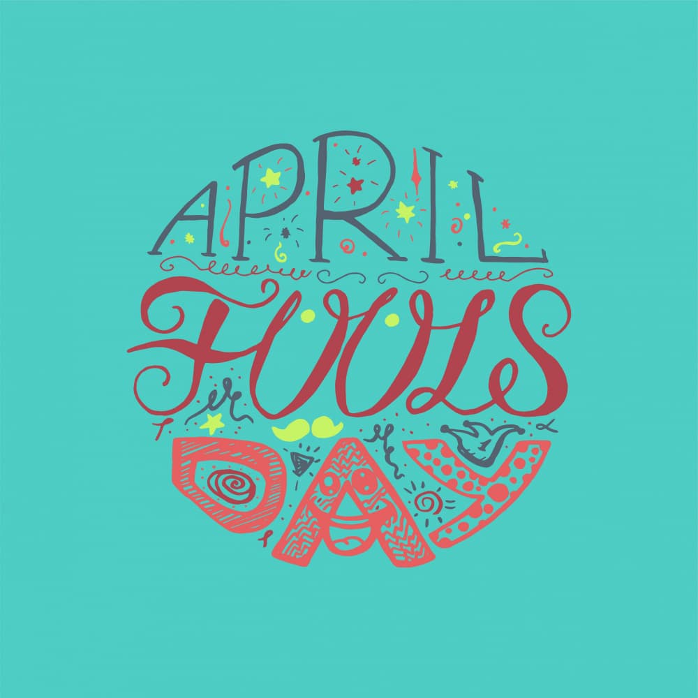 Playful April Fools Day Lettering by Marika Barsrsind β canvas wall art