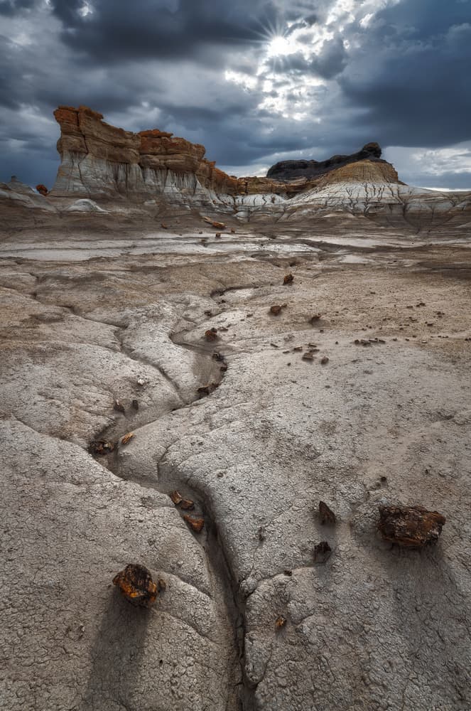 Dramatic Badlands Sunlight by Aidong Ning — canvas wall art