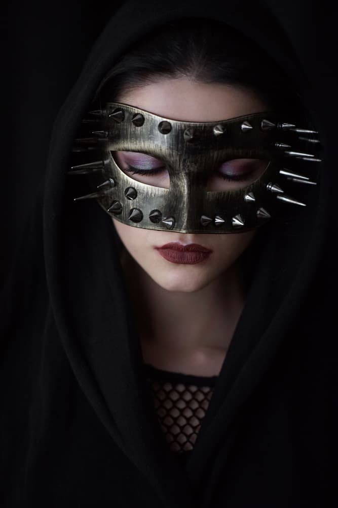 Gothic Masked Woman by Bobby Kostadinov — canvas wall art