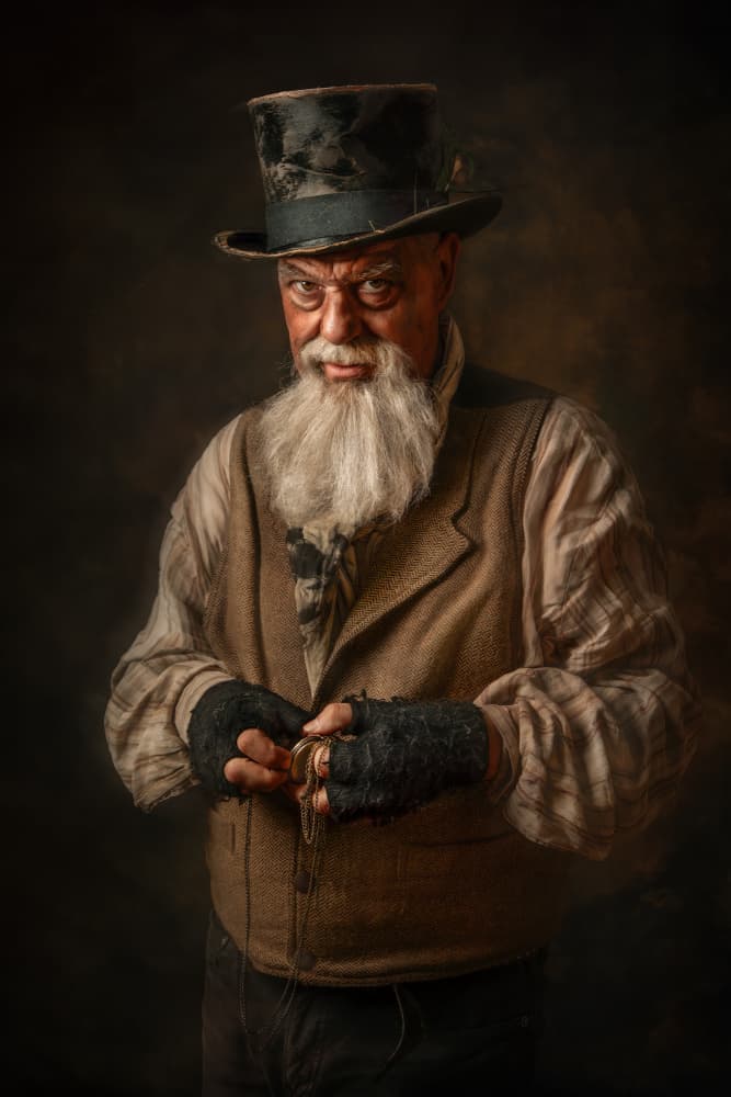 Intense Man With Watch by Kieran O Mahony AIPF — canvas wall art