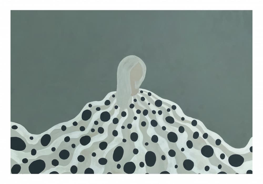 Abstract Dotted Figure by Emma Sandgren — canvas wall art