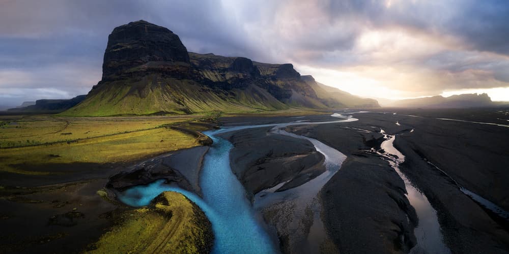 Wild Glacial River Landscape by Daniel Gastager — canvas wall art