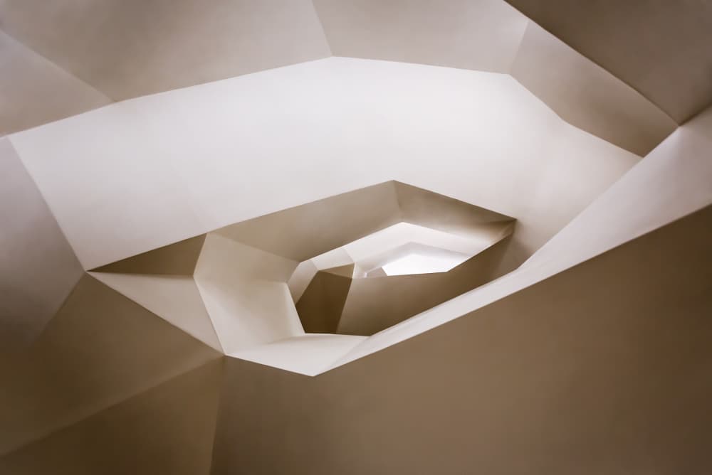 Abstract Geometric Staircase by Mike Kreiten — canvas wall art