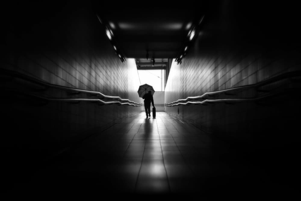 Walking Towards Light by Jorge Pimenta — canvas wall art