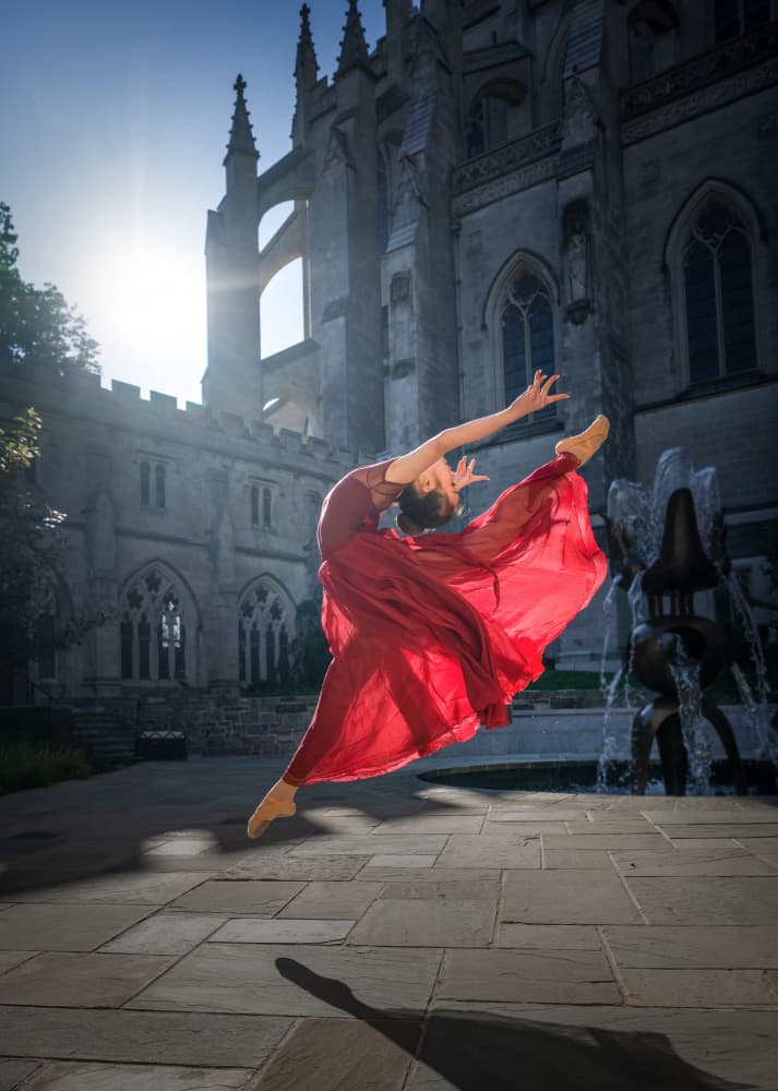 Graceful Gothic Leap by Ruiqing P. — canvas wall art