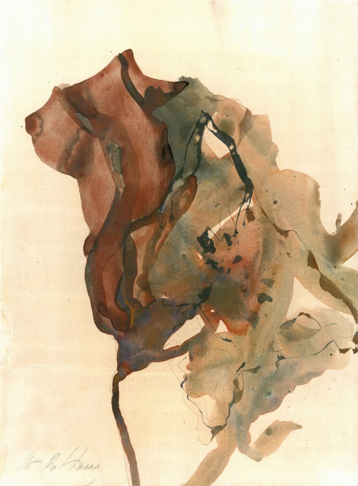 Flowing Botanical Abstract by Ute Rathmann — canvas wall art