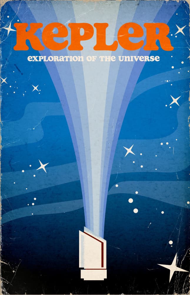 Retro Space Exploration by Nicholas — canvas wall art
