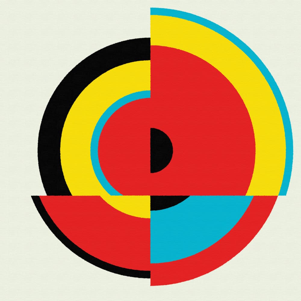 Geometric Color Blocks by Rafa Mateo — canvas wall art