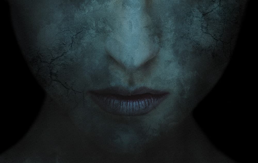 Cracked Dark Woman by Stefan Eisele — canvas wall art