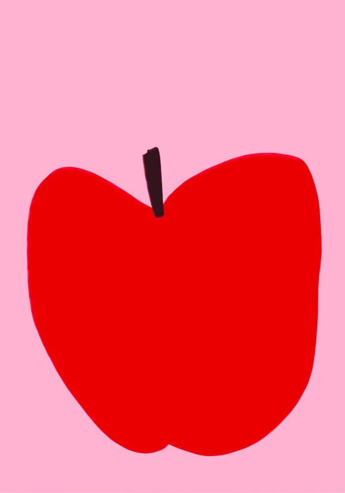 Red Apple by Athene Fritsch — canvas wall art