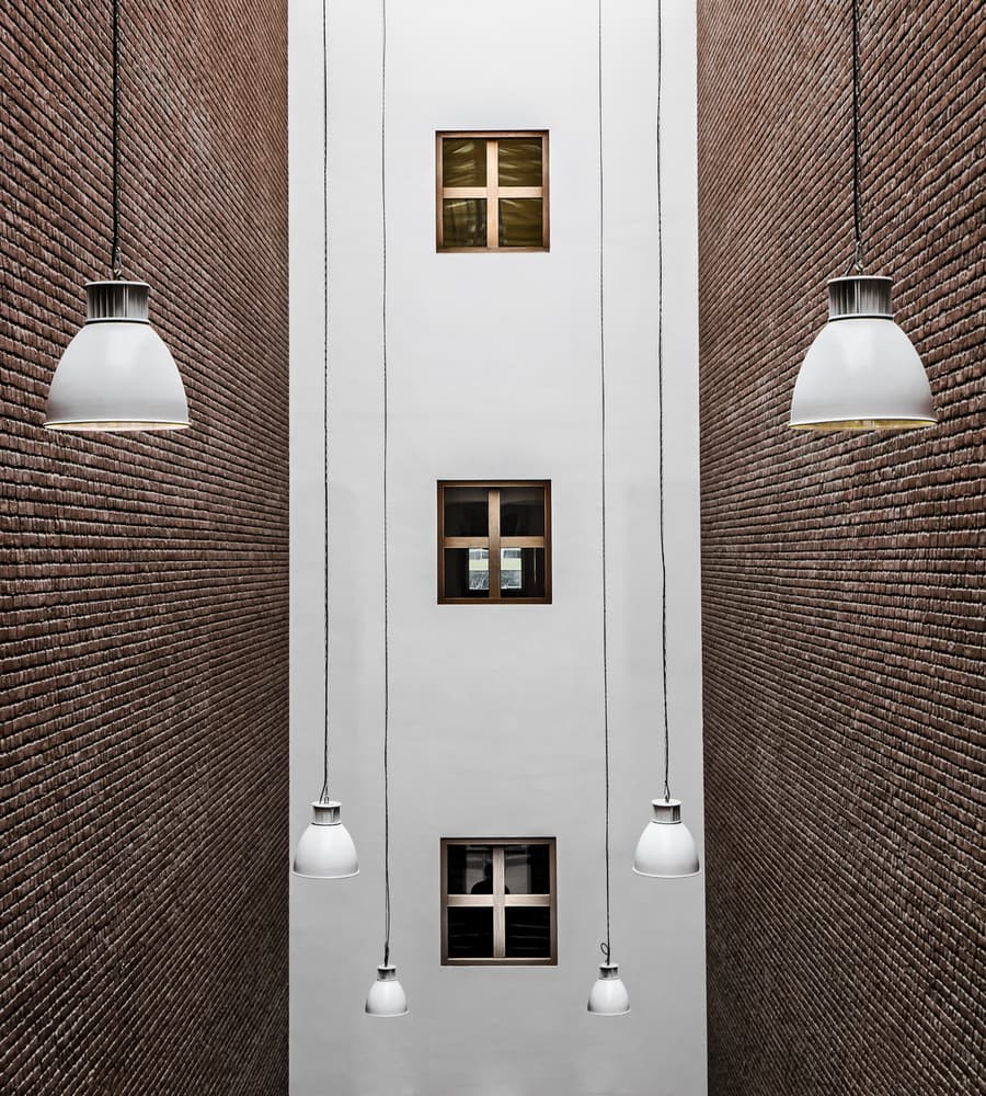 Modern Architectural Perspective by Gilbert Claes — canvas wall art