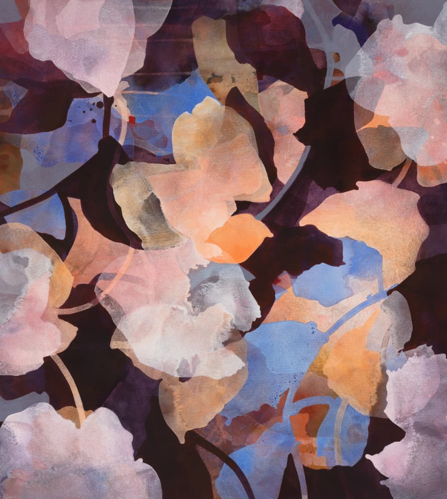 Moody Floral Impression by Ida Kopperud — canvas wall art