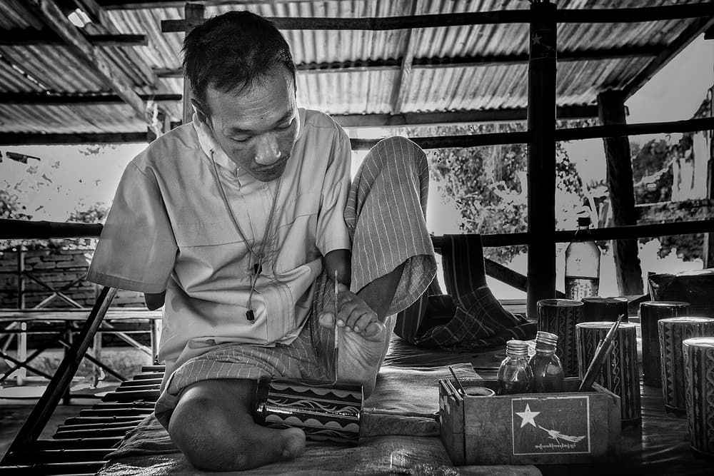 Man's Focused Craft by Gunarto Song — canvas wall art