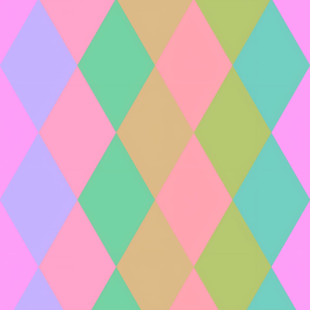 Colorful Pastel Diamonds by Josie George — canvas wall art