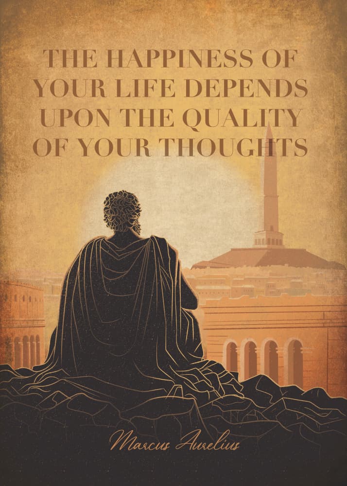 Marcus Aurelius Contemplation by Fadil Roze — canvas wall art