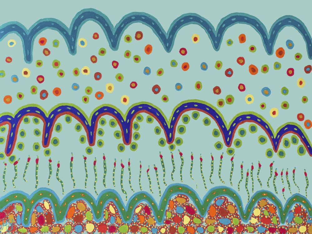 Vibrant Organic Patterns by Helen Joynson — canvas wall art