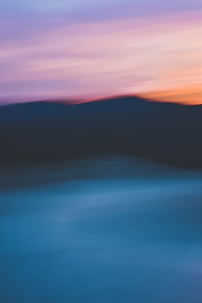Dreamy Mountain Sunset by Olivia Joy StClaire — canvas wall art