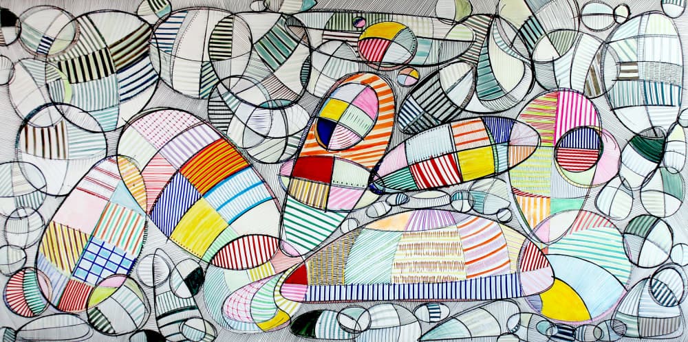 Vibrant Pattern Forms by andrea de ranieri — canvas wall art