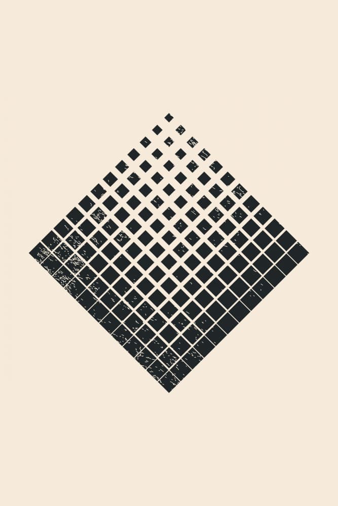 Fading Diamond Squares by jay stanley — canvas wall art