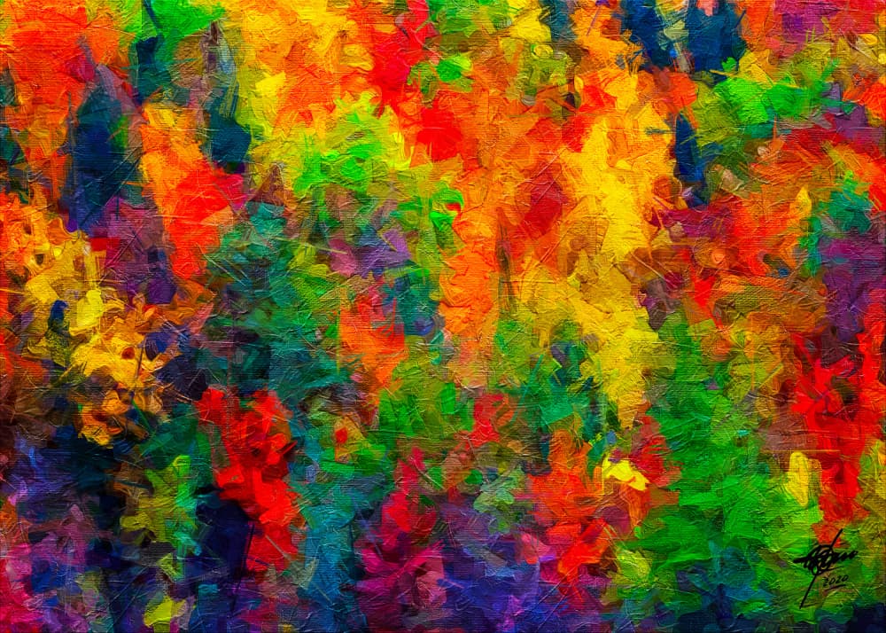 Joyful Color Explosion by Osvaldo Russo — canvas wall art