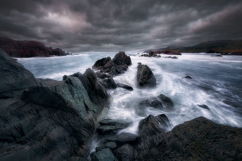 Dramatic Coastal Storm by Ben.C.L — canvas wall art