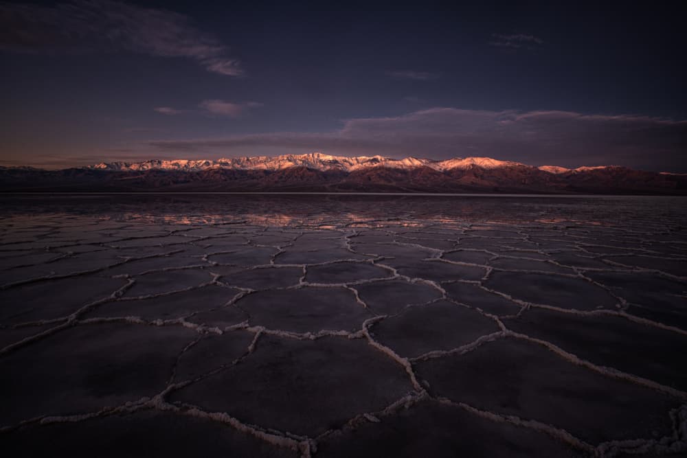 Twilight Salt Flat Reflections by April Xie — canvas wall art