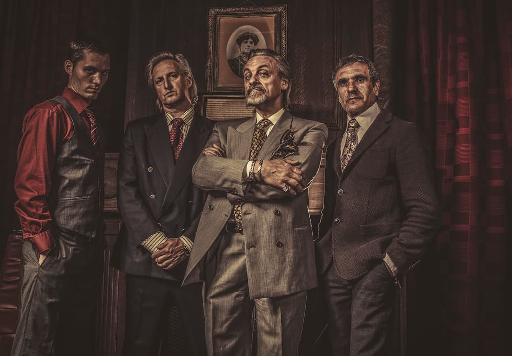 Four Dapper Gentlemen by gNo — canvas wall art
