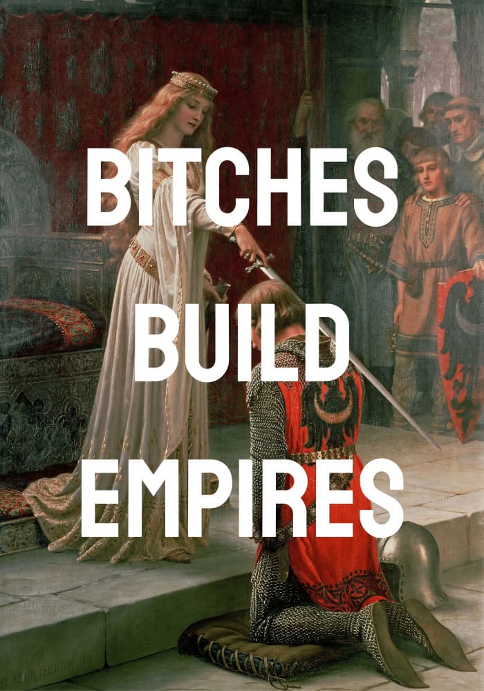 Bitches Build Empires by Athene Fritsch — canvas wall art