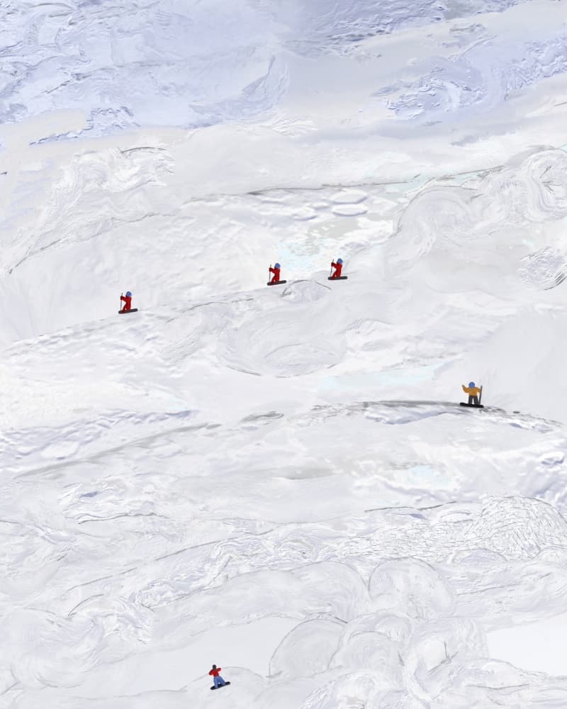 Glacier Drift by Josie George — canvas wall art