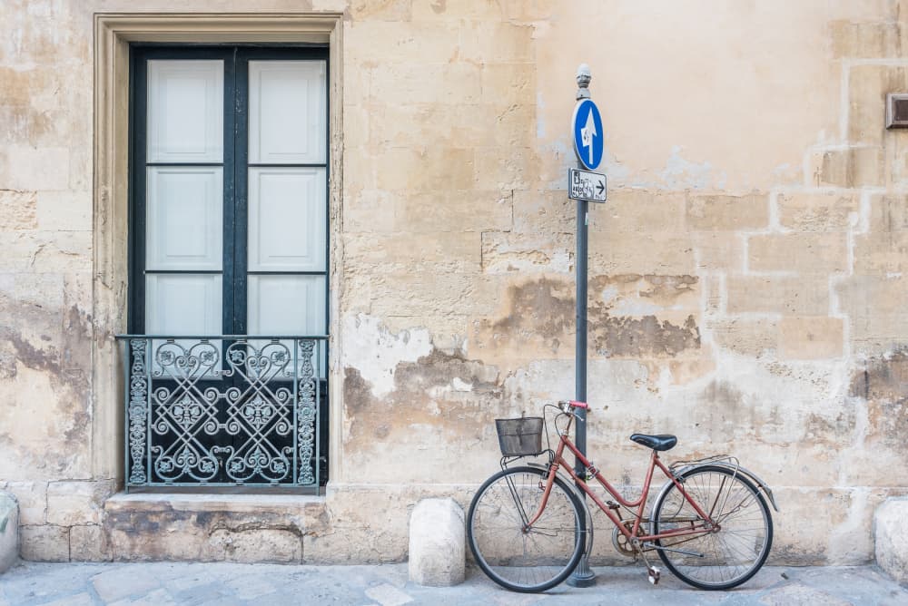 Rustic Wall Vintage Bicycle by Photolovers — canvas wall art