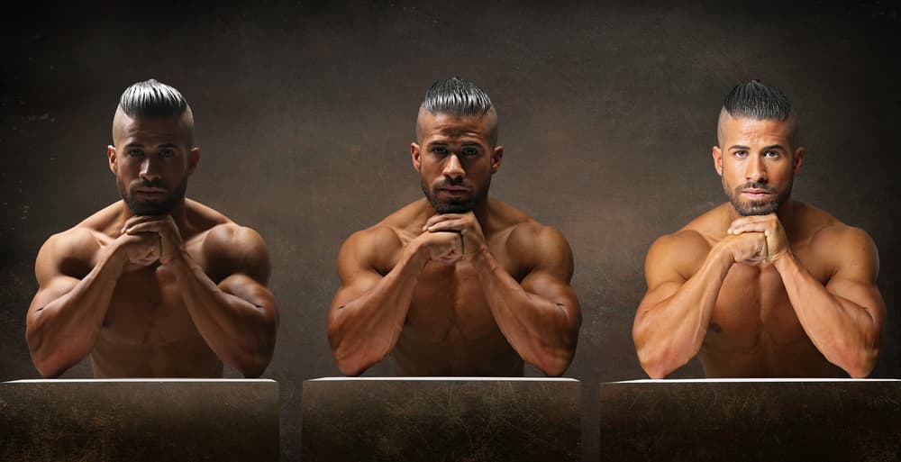Intense Muscular Portrait by DDiArte — canvas wall art