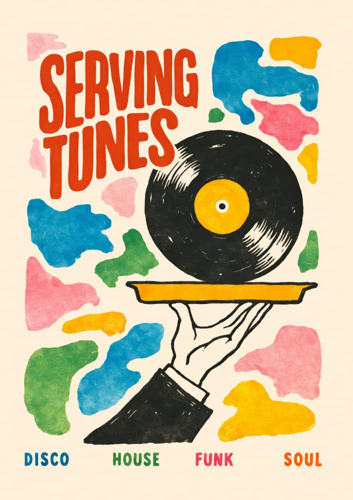 Serving Up Tunes by Patryk Krygowski — canvas wall art