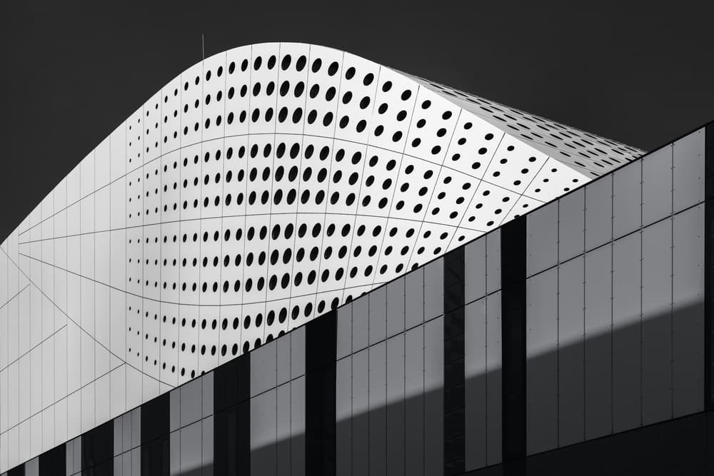 Curved Modern Architecture by Theo Luycx — canvas wall art