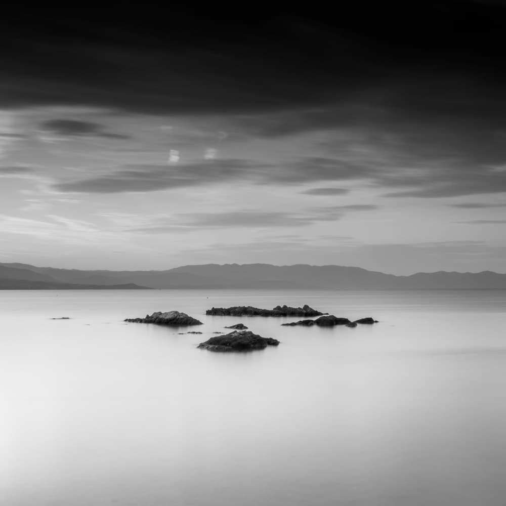 Serene Sea Rocks by Catalin Baican — canvas wall art