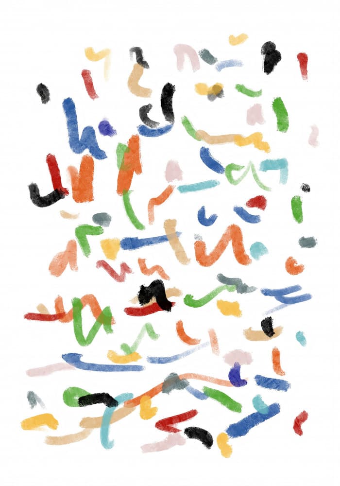 Vibrant Abstract Strokes by Cesare Bellassai Art — canvas wall art