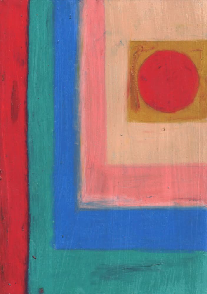 Red Circle Composition by Kulik — canvas wall art