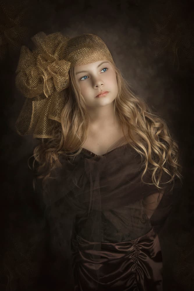 Contemplative Blonde Girl by Carola Kayen-Mouthaan — canvas wall art