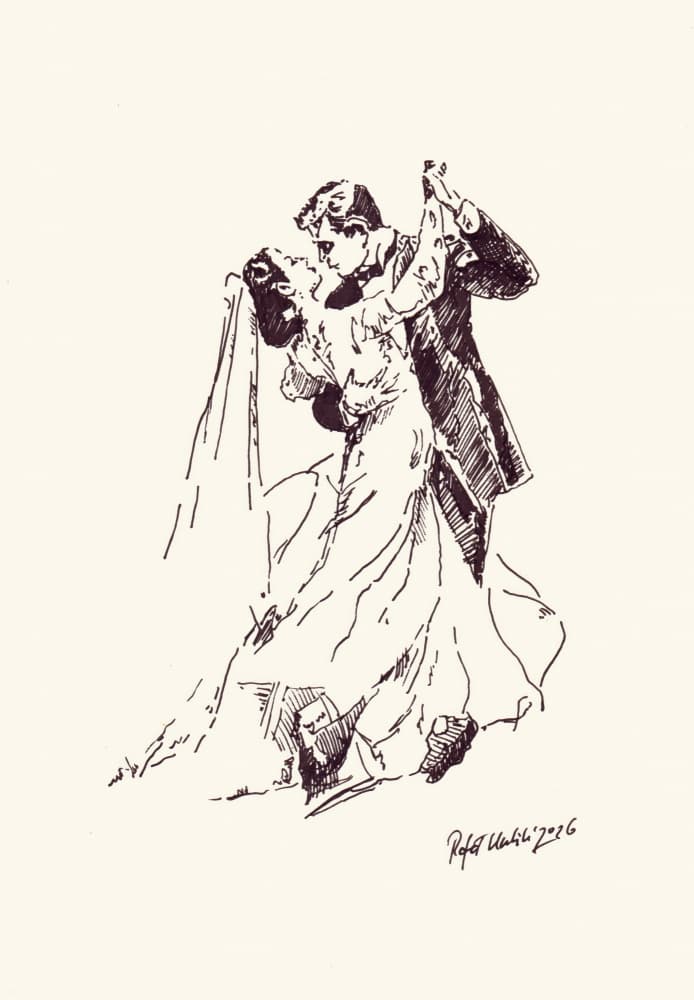 Romantic Wedding Dance by Rafal Kulik — canvas wall art