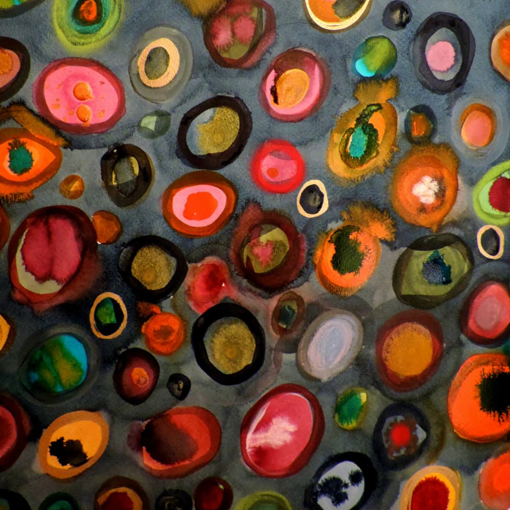 Colorful Abstract Shapes by Sylvie Demers — canvas wall art