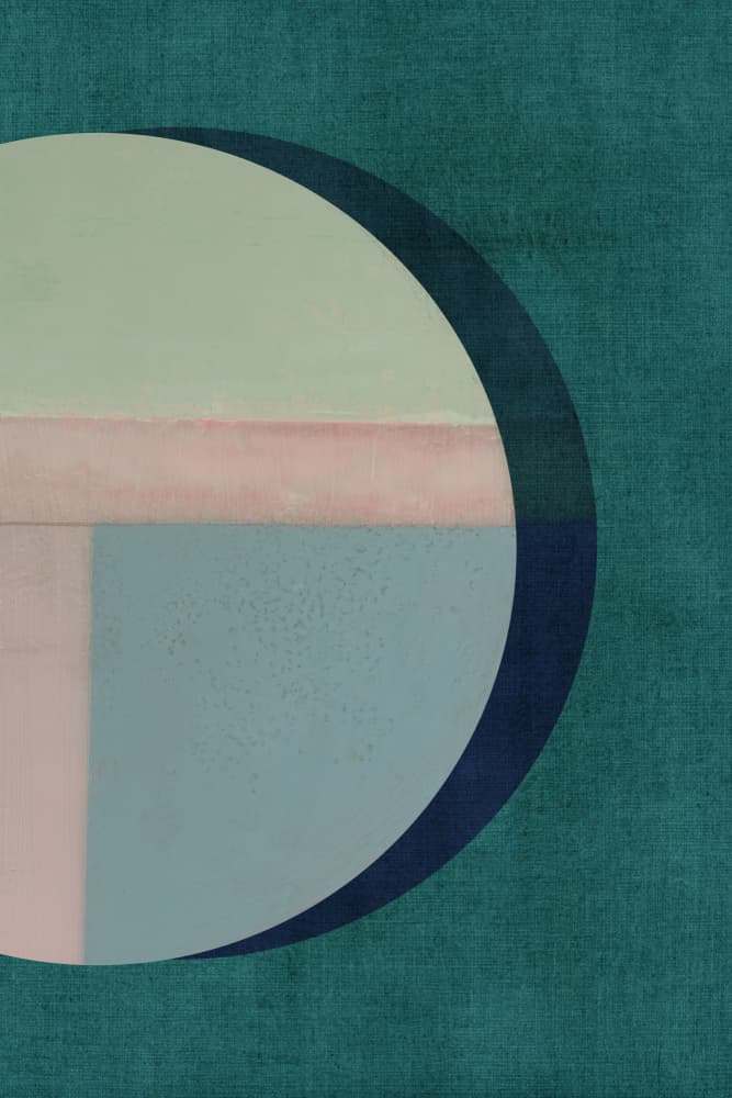 Abstract Color Circle by cartissi — canvas wall art
