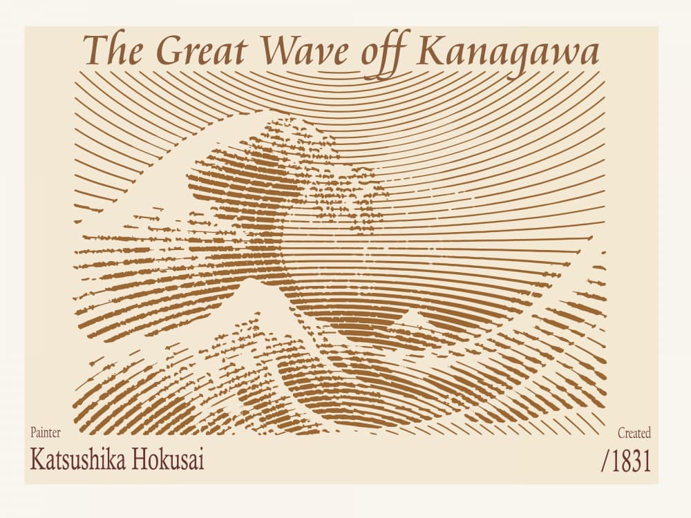 Great Japanese Wave by Doa Project — canvas wall art