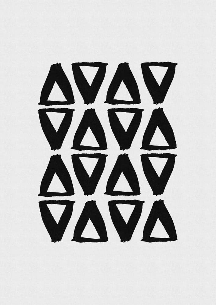 Bold Abstract Triangles by Orara Studio — canvas wall art